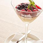 Irresistible dessert with berries