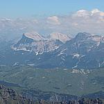 La vista sulle Dolomiti