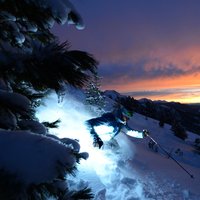 Night skiing on Cermis - Spectacular downhill on Cermis
