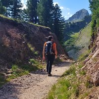 In Richtung Klettersteig Cermiskyline - Der Weg zu den Klettersteig der Seen
