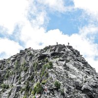 Cermiskyline wall - A picture of the wall on the Ferrata dei Laghi
