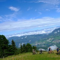 Mountain Bike in famiglia sopra Cavalese - Bel percorso in MTb in Val di Fiemme