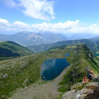 Panorama mozzafiato dalla ferrata dell'Alpe Cermis - La ferrata del Cermis regala sorrisi 